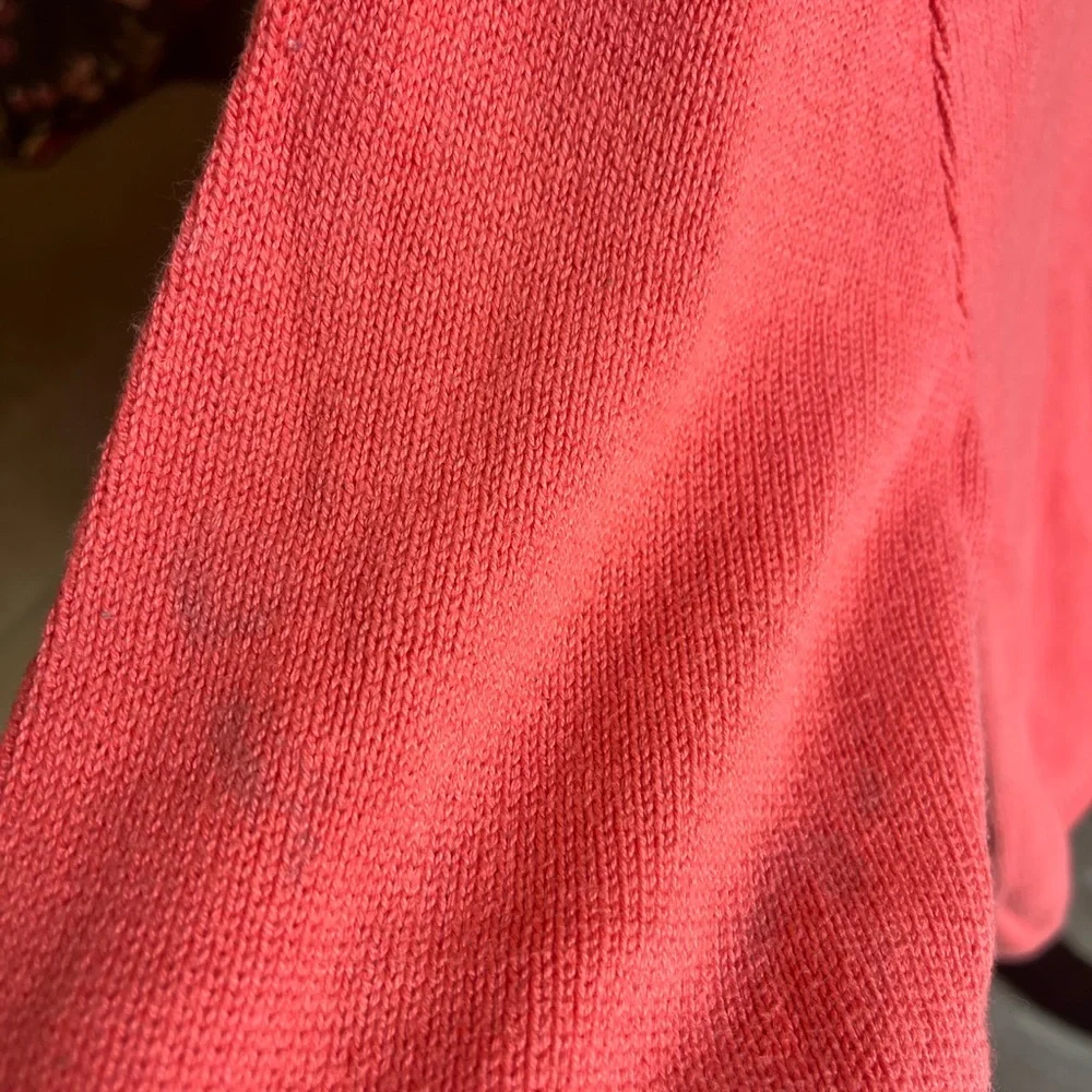 100% Cotton Vintage Pierre Cardin Coral sweater. - Picture 8 of 9